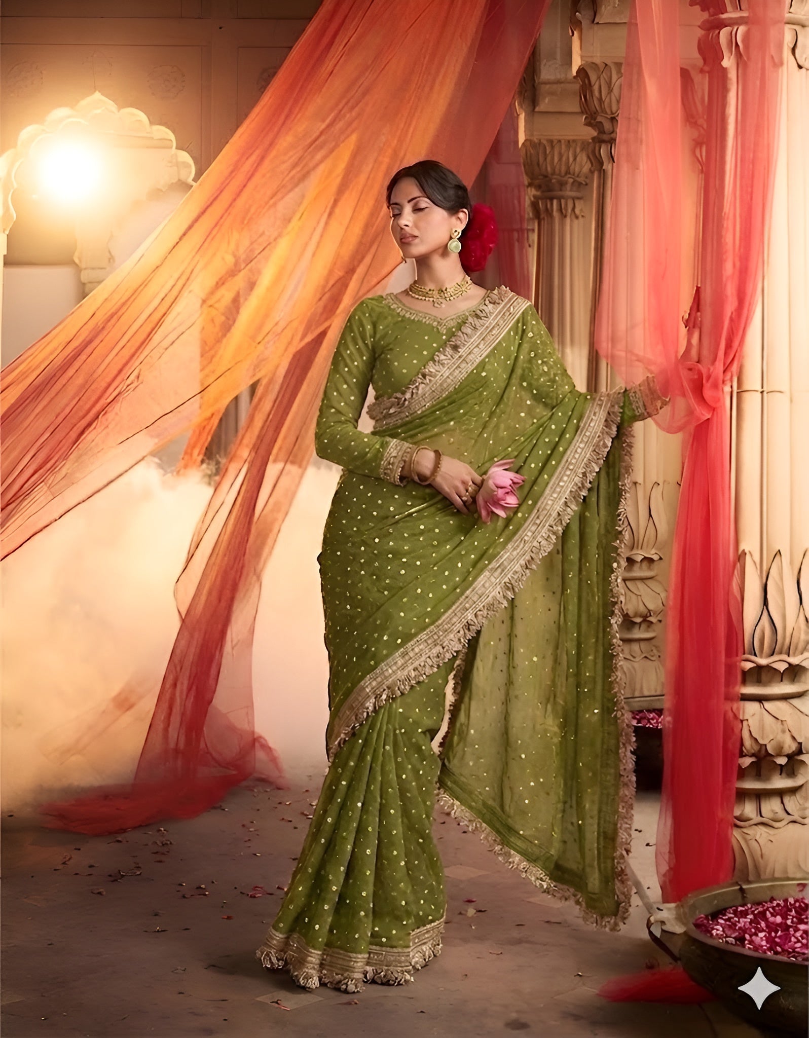 Colour:Mehndi