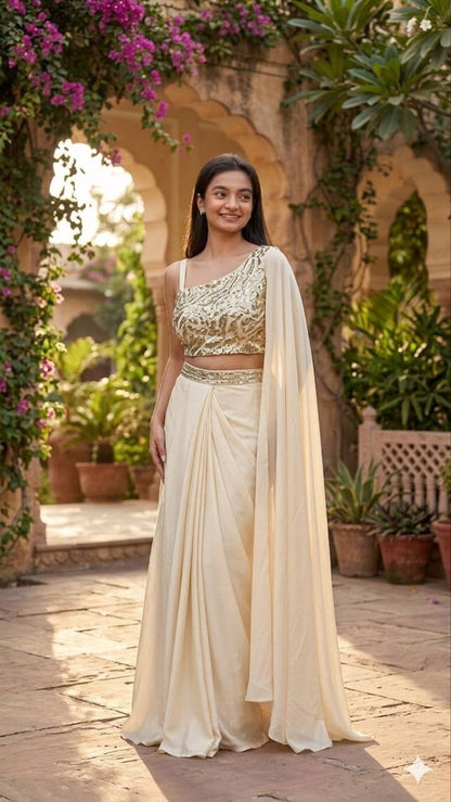 Royal Elegance Dhoti Style Saree – New Trending Look
