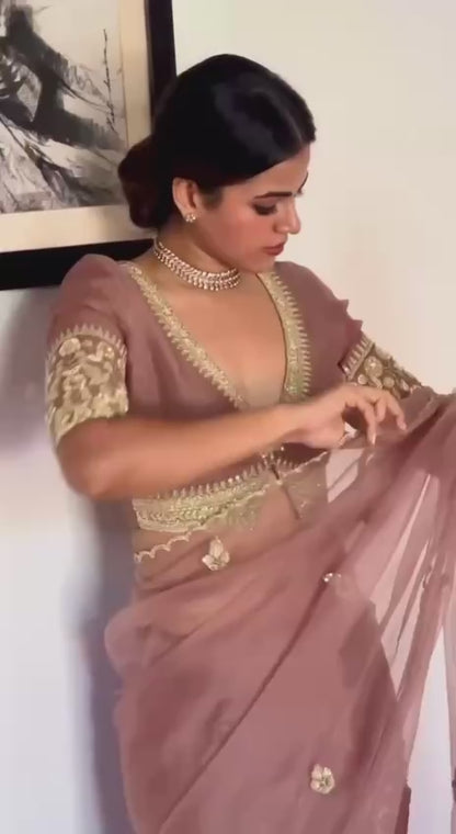 Stay Beautiful with Our New Organza Collection – Exquisite Embroidery, Coding Buta, Handwork Valmoti Border & Designer Organza Blouse